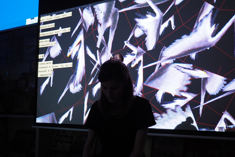 Rumblesan and Digital Selves performing at the Chelsea and Kensington Art Festival Algorave 2019 by Antonio Roberts